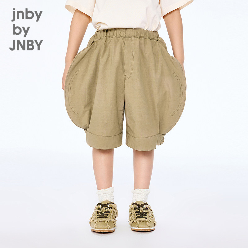 [秀场同款]江南布衣童装中裤宽松休闲束脚裤秋男女童jnbybyjnby