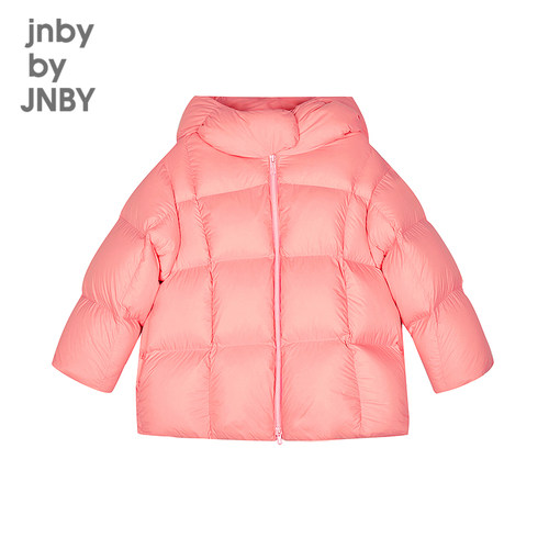 江南布衣童装宽松豆腐块短款羽绒服冬季男女童jnbybyjnby