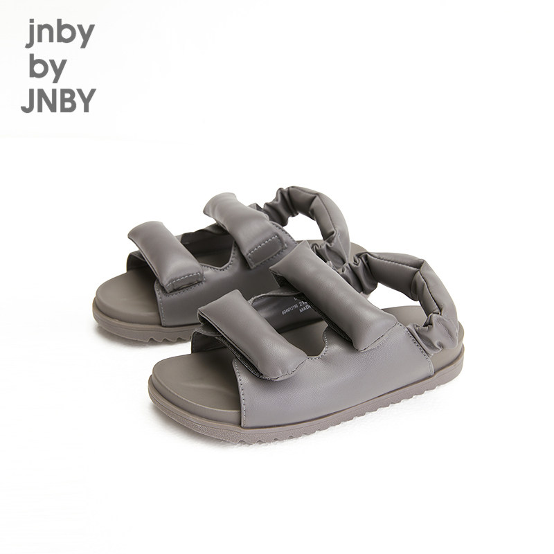 江南布衣童装休闲舒适露趾凉鞋立体魔术贴夏男女童儿童jnbybyj