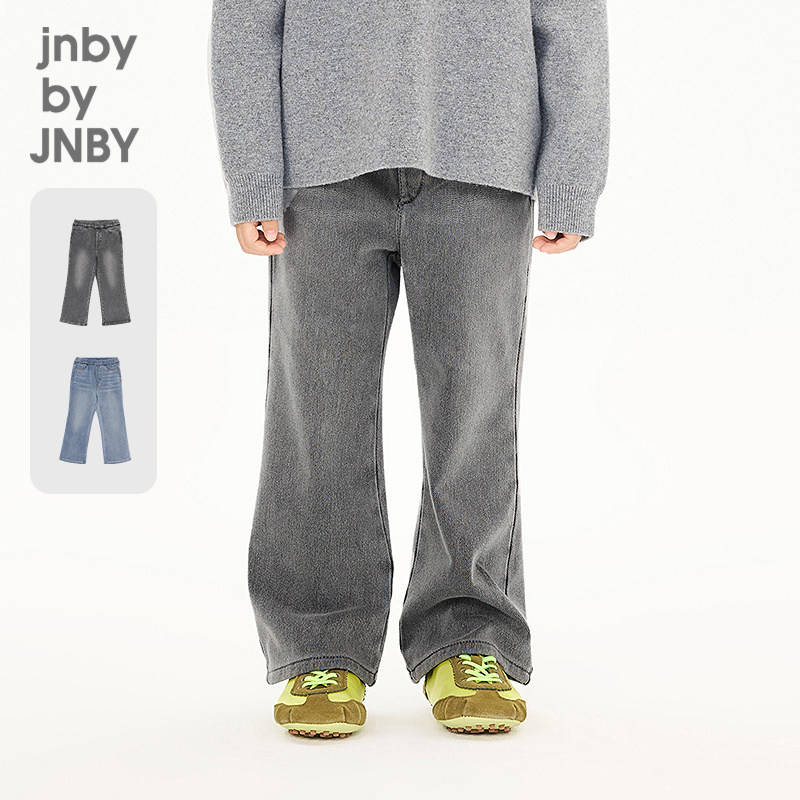 新款江南布衣童装牛仔喇叭裤绒感26冬女童jnbybyjnby1Q0E14260