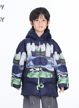 新款江南布衣童装中长款羽绒服25冬男女童jnbybyjnby1P0C10070