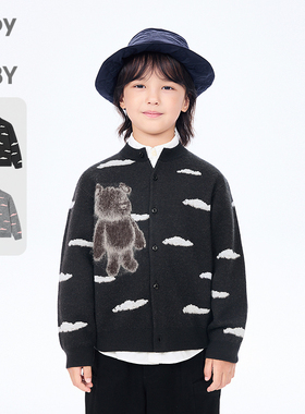 新款江南布衣童装绒感开衫毛衫25秋男女童jnbybyjnby1P9311980