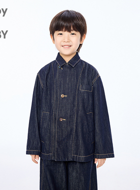 新款江南布衣童装牛仔夹克H型宽松25秋男童jnbybyjnby1P7610530