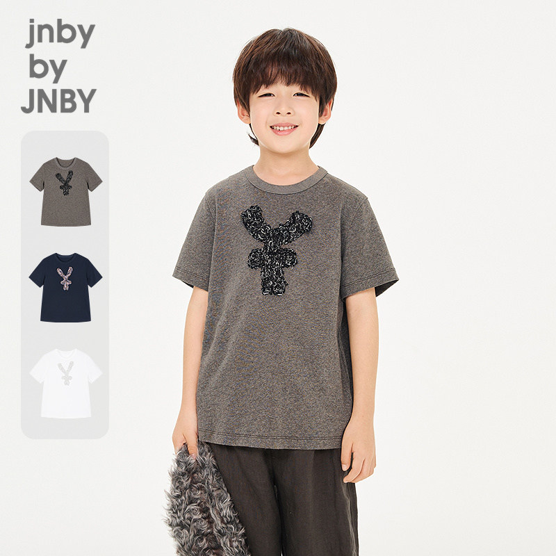 [毛巾绣]新款江南布衣童装短袖T恤26春男女童jnbybyjnb