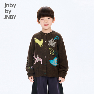 毛衫 绒感开衫 25秋男女童jnbybyjnby1P8310210 江南布衣童装 新款