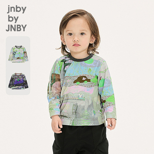 新款 T恤H型25冬男女童婴儿jnbybyjnbyYPB110150 江南布衣婴童长袖