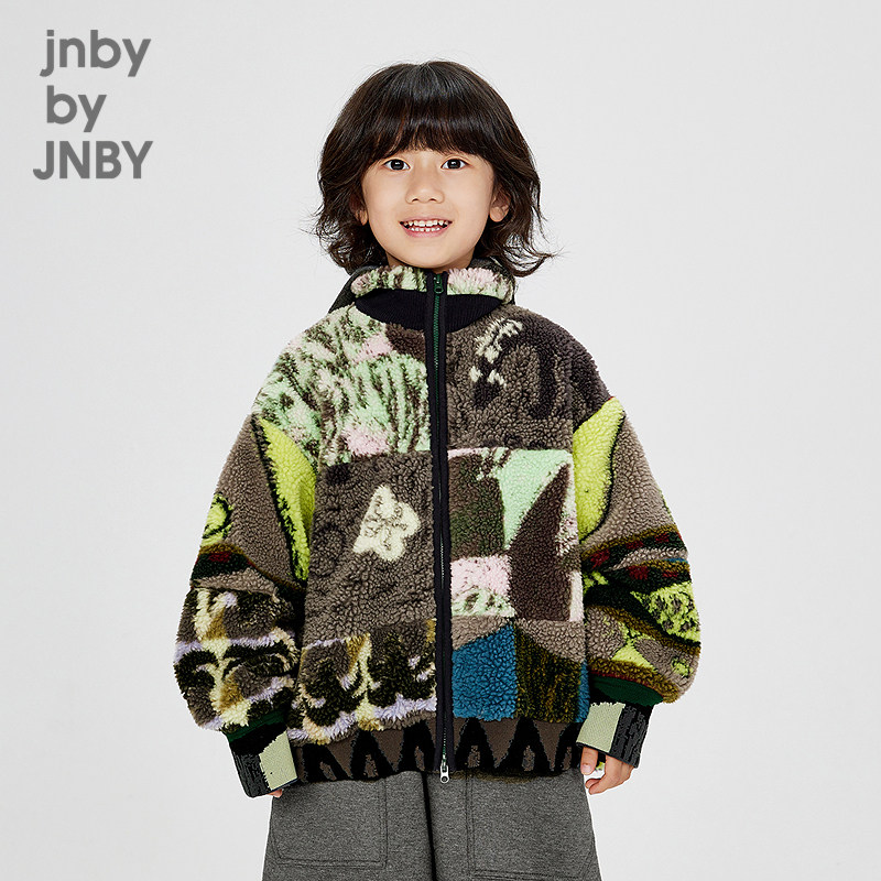 江南布衣童装仿皮衣皮草拉链立领加厚秋冬男女童儿童jnbybyjn