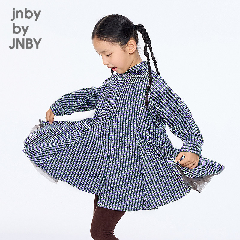 [秀场同款]江南布衣童装宽松连衣裙A型简约大方秋女童jnbybyjnby