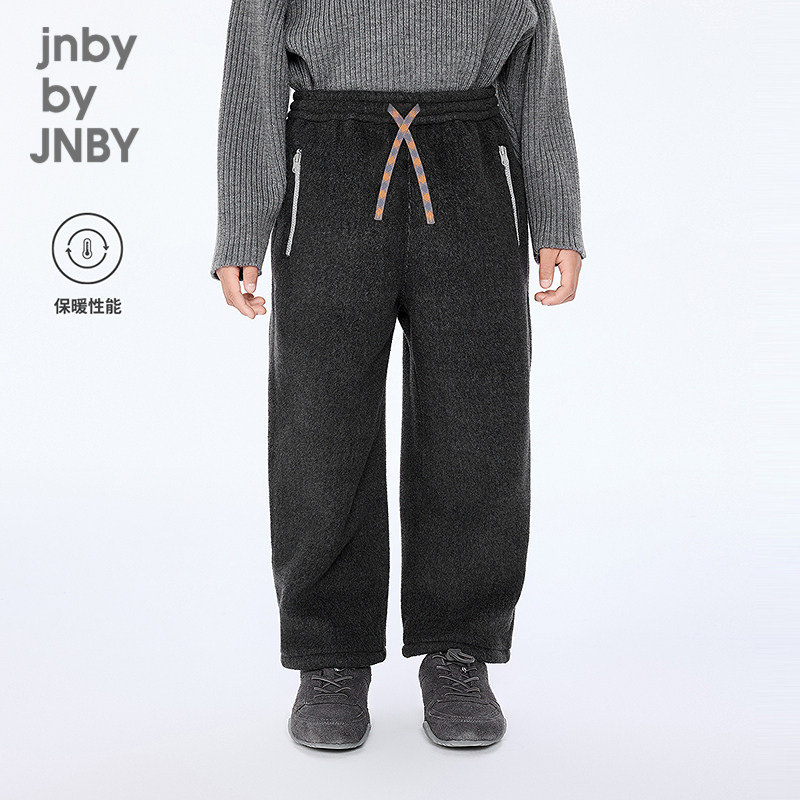 [加绒]江南布衣童装宽松休闲长裤直筒裤简约冬男女童jnbybyjnby