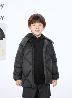 新款江南布衣童装双面穿羽绒服H型25冬男童jnbybyjnby1P0C10670