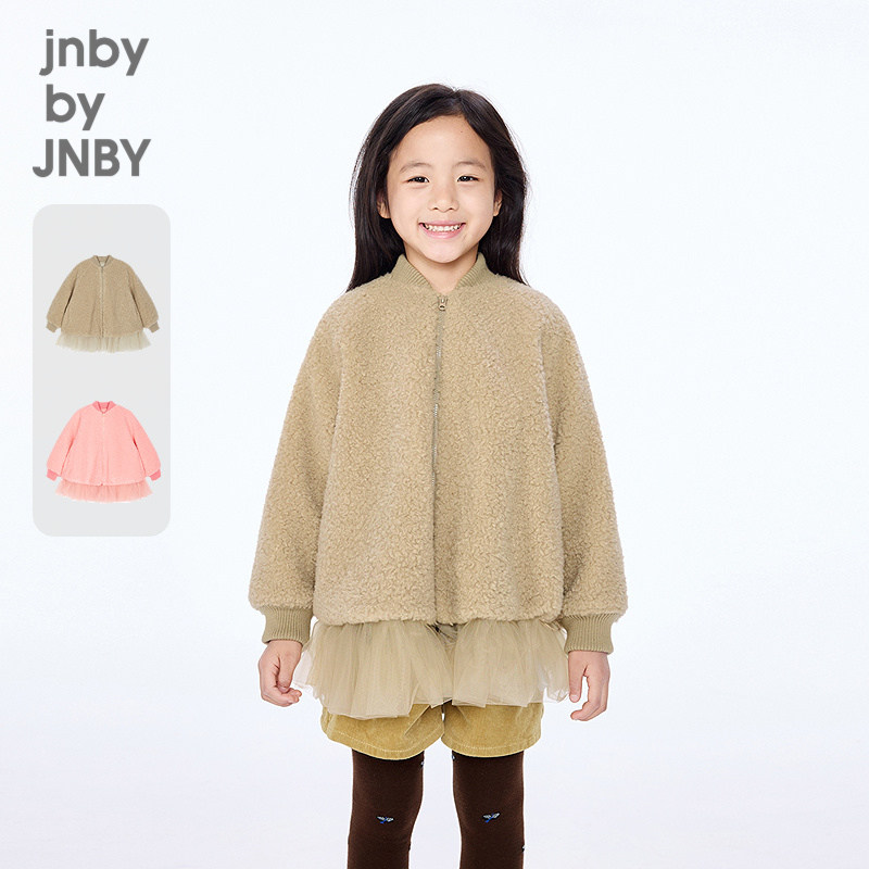 新款江南布衣童装仿皮草绒感插肩袖25冬女童jnbybyjnby1