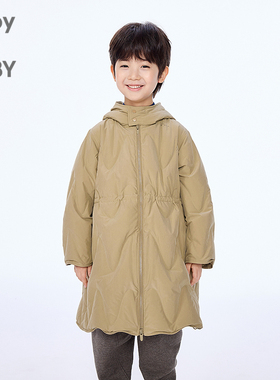 新款江南布衣童装长款羽绒服H型25冬男女童jnbybyjnby1PAC11390