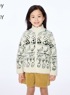 新款江南布衣童装短款开襟毛衫H型25秋男女童jnbybyjnby1P9310930
