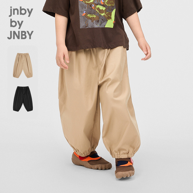 江南布衣童装七分裤透气纯色宽松束脚春男女童儿童jnbybyjnb
