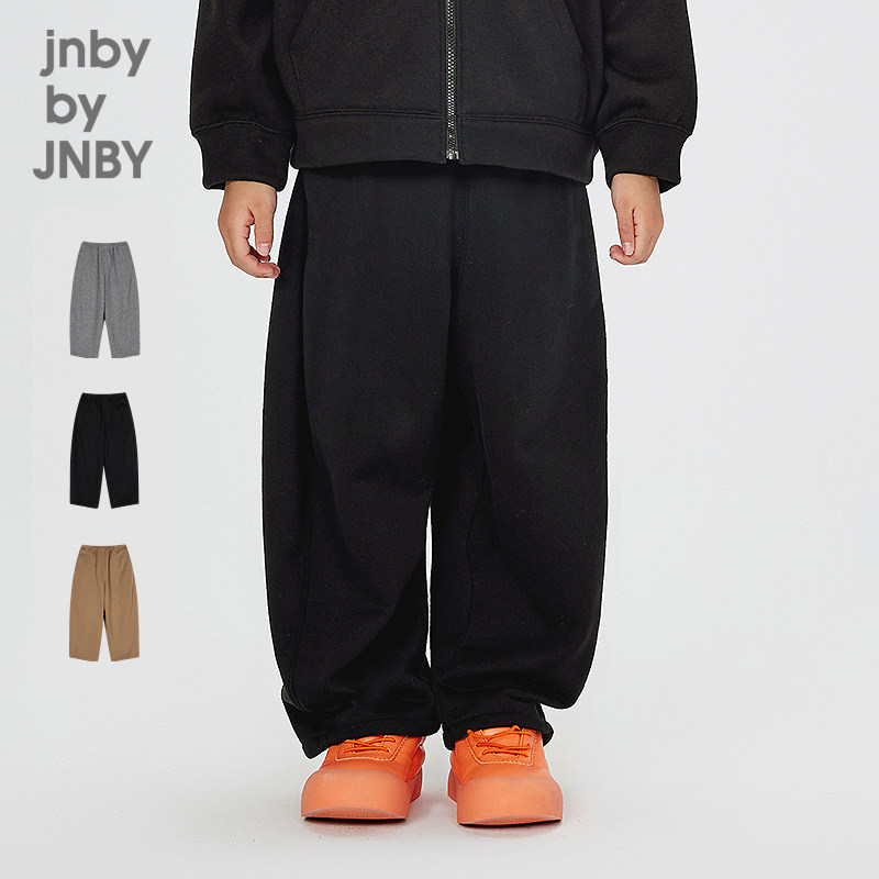 江南布衣童装宽松长裤直筒裤棉毛圈布秋冬男女童儿童jnbybyjn