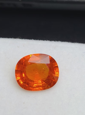 大颗稀少名贵芬达石 6.595ct天然芬达石石榴石戒面芬达汽水颜色