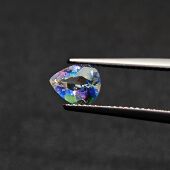 天然月光石彩虹月光石1.14克拉尺寸6.6 8.3 4mm晶体干净色彩丰富