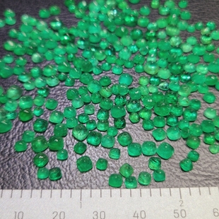 天然祖母绿糖塔戒面小方糖塔直径3.2mm做群镶款或者配石