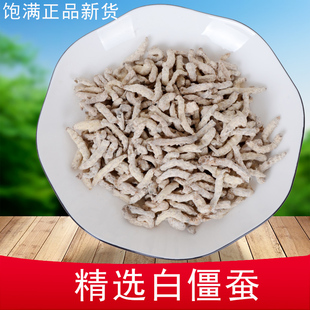 正品白僵蚕中药材 僵蚕白僵蚕粉白僵虫天虫姜蚕姜虫非炒僵蚕干