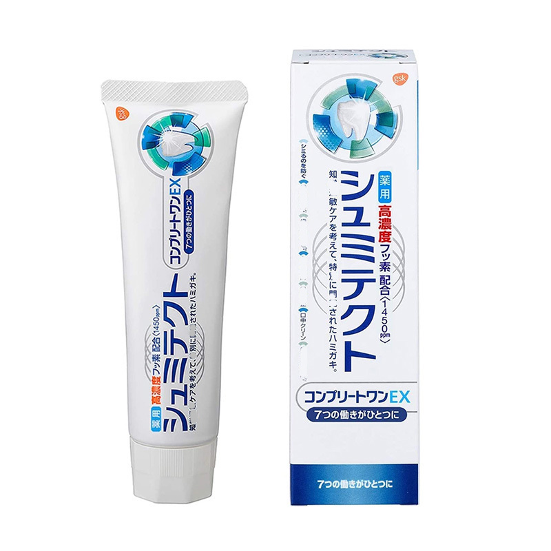 海淘白元多功能护理牙膏敏感/每白型含氟房住牙清新口气90g