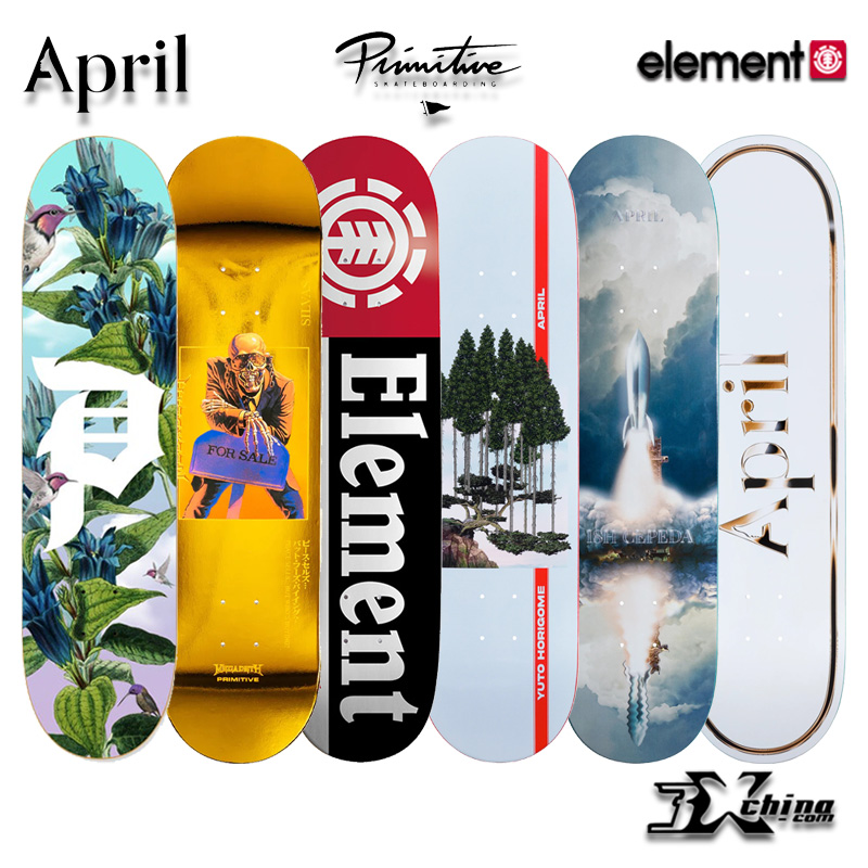 进口  APRIL  PRIMITIVE ELEMENT专业双翘板 技巧板 滑板板面 运动/瑜伽/健身/球迷用品 滑板 原图主图