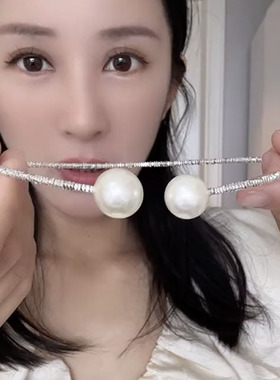 碎银子珍珠项圈轻奢小众女项链潮