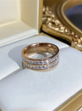 轻奢微镶锆石满天星戒指掉色