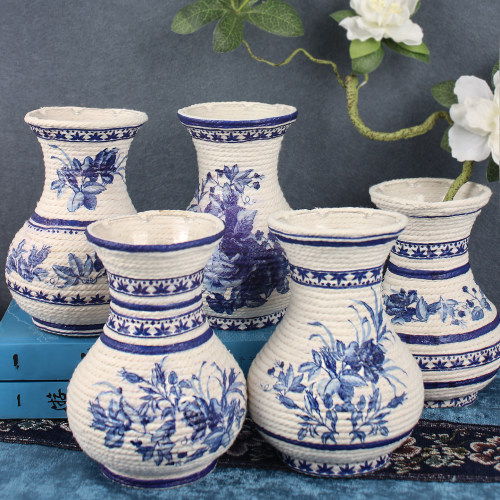 重阳节手工diy礼物青花花瓶活动