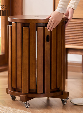 家用客厅可叠放实木凳子结实耐用高圆凳叠叠凳餐厅客人备用堆叠凳