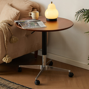 2025新款客厅家用小茶几阳台茶桌小户型可移动高级感实木茶台桌子