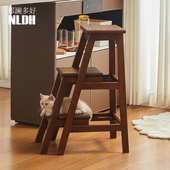 实木高脚凳子轻奢高级感吧台椅子久坐不累家用多功能酒吧凳岛台椅
