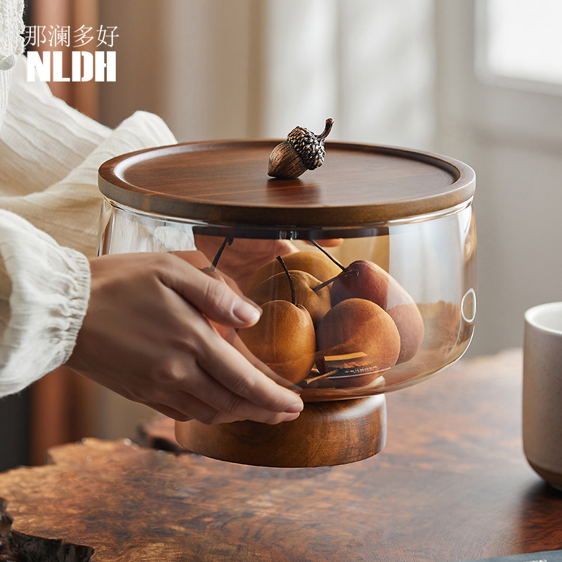客厅茶几家用玻璃水果盘高端精致果盘高颜值糖果盒零食干果高脚盘,餐饮具,果盆/果盘/果篮,淘宝优惠券,粉丝福利购,淘宝优惠卷