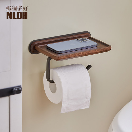 那澜多好免打孔墙上纸巾架