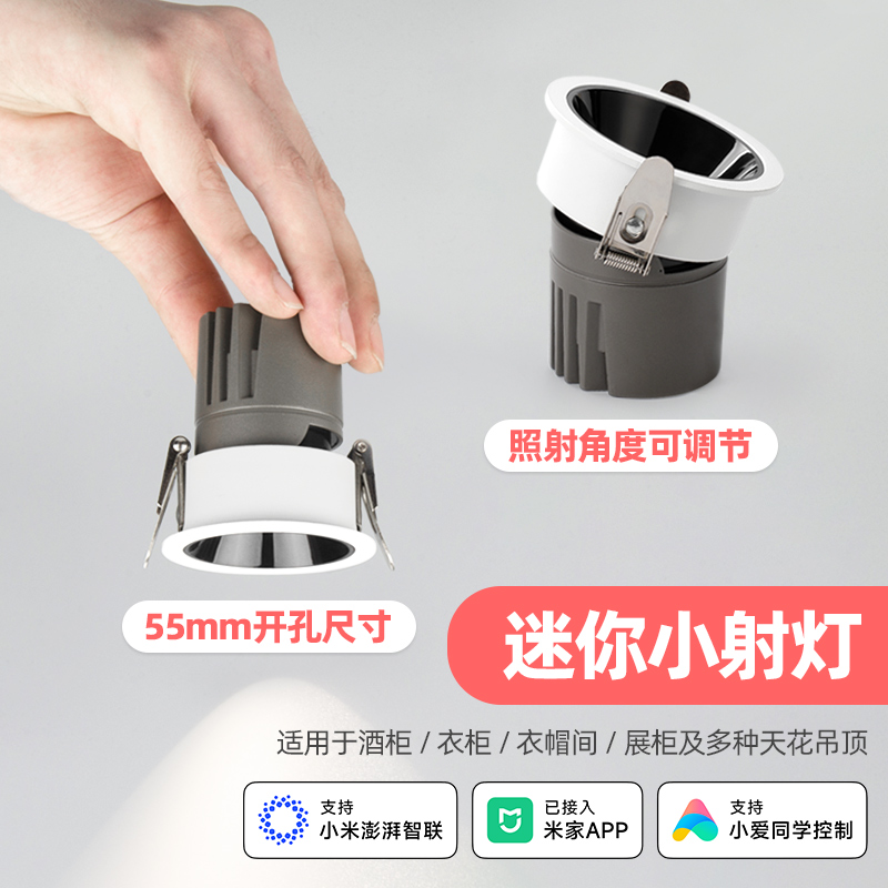 已接入米家APP智能星空顶小射灯