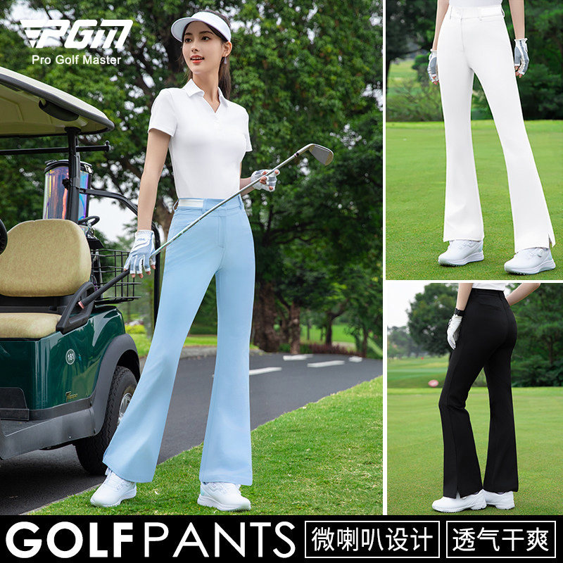 2026高尔夫裤子微喇女士长裤女裤运动女装衣服白色球裤女服装套装