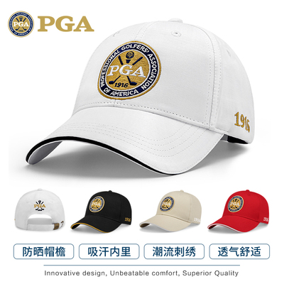 美国PGA高尔夫帽子男户外职业比赛防晒帽有顶帽吸汗透气球帽