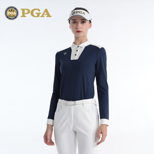 高弹修身 裤 高尔夫服装 T恤POLO衫 女装 夏季 美国PGA 套装 子上衣长裤