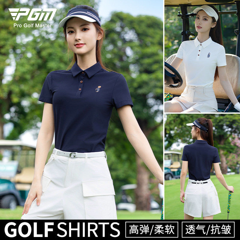 2026韩国 高尔夫女装上衣女短袖T恤女士网球polo服装运动裤子套装