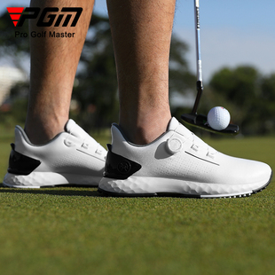 缓震运动鞋 男士 旋钮鞋 带专业防水防滑鞋 PGM 子golf鞋 高尔夫球鞋
