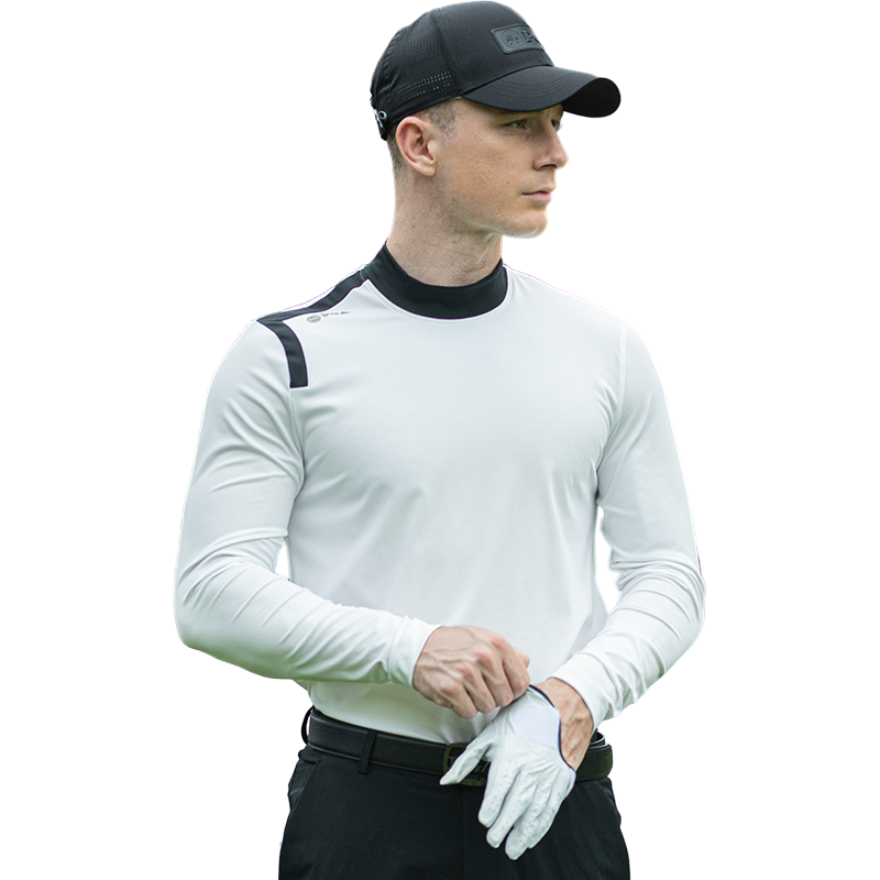 美国PGA高尔夫服装男装衣服秋冬季打底衫保暖衣长袖t恤上衣polo衫