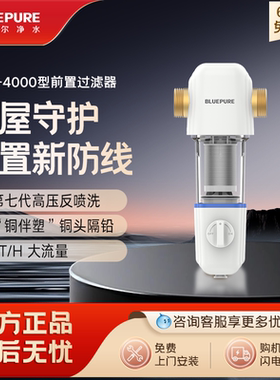 蓝飘尔净水全屋家用自来水前置过滤器反冲洗大流量LWP-4000