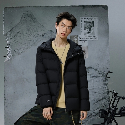 李宁短款防风防泼水运动羽绒服