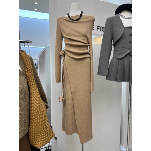 十三行设计独特御姐风高级感套装 亲肤上衣高腰长裙美拉德两件套