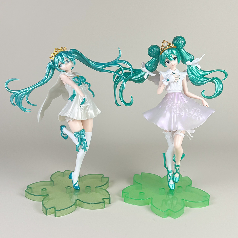 miku初音未来手办动漫一代二代天使长发公主美女模型摆件跨境