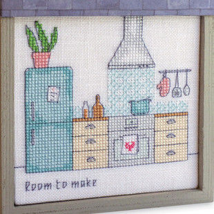 ANC安卡线 精准印花A010小厨房 R线 多金绣铺十字绣自配套件DMC