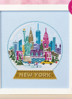 多金绣铺十字绣自配套件DMC/R线/ANC安卡线/精准印花A110纽约