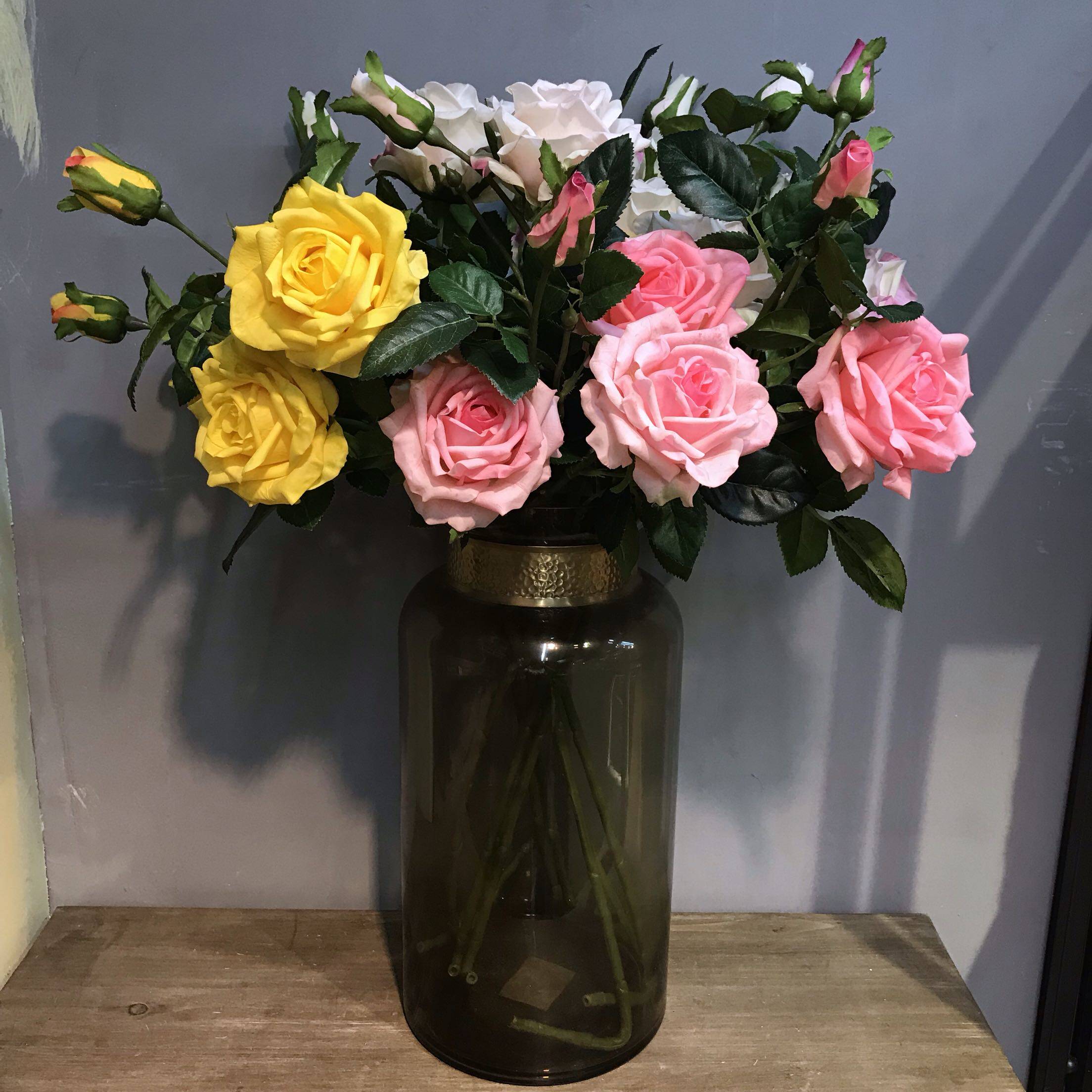 轻奢仿真手感pu玫瑰电视柜客厅餐桌样板房摆放工程搭配人造丝花|ruв категории Домашний быт, ваза/цветок/искусственные цветы/моделирование украшения, искусственные цветы/искусственные цветы - от Buy2taobao.com для оказания профессиональной услуги покупки агента Taobao