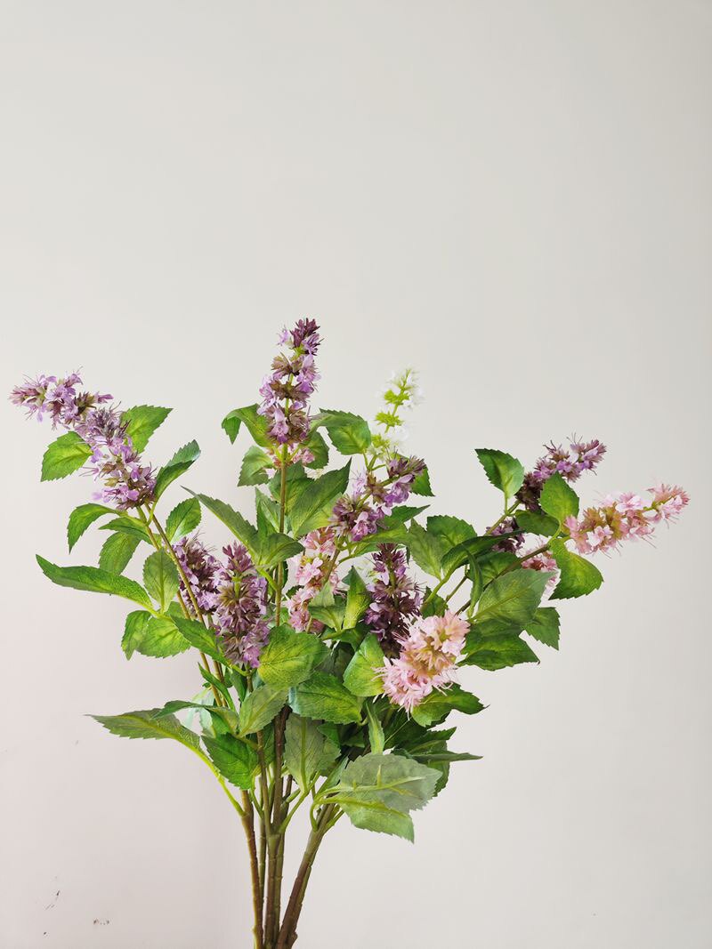 仿真花薄荷花森系香蜂花假花家居仿真花/假花
