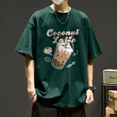重磅美式100%纯棉夏季新款短袖t恤男士港风潮流ins高街半袖衫潮牌