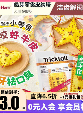 派福皓芽狗狗零食宠物磨牙棒皮纳塔小狗幼犬骨头训练奖励牛皮玩具